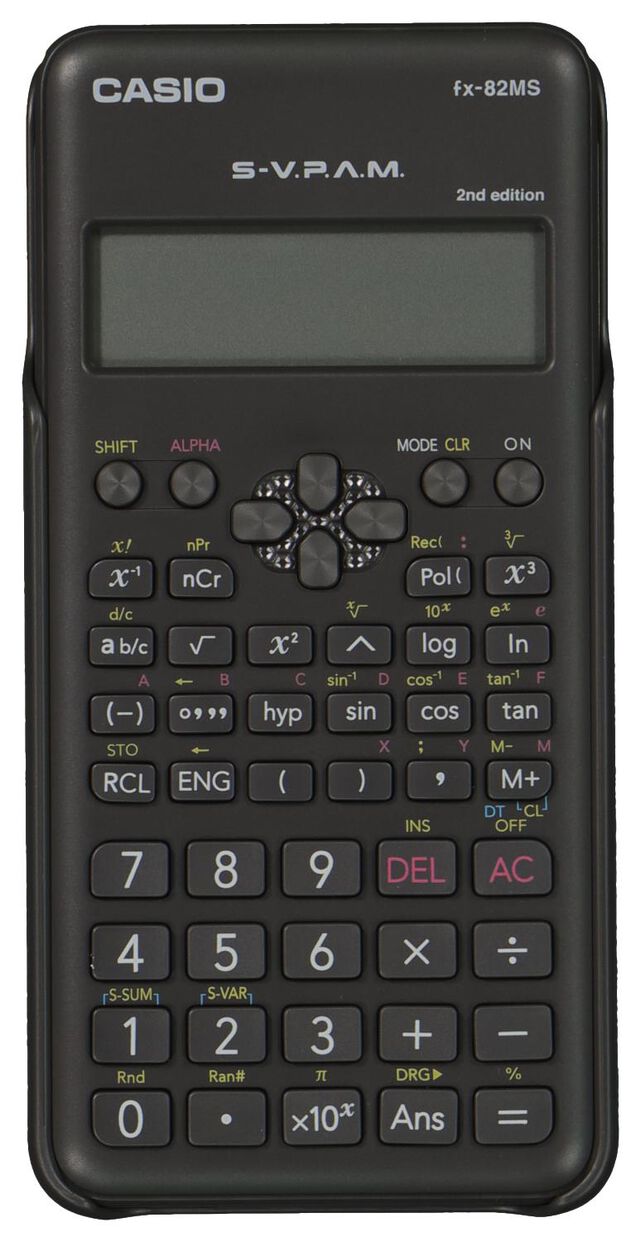 rekenmachine Casio fx-82MS 2nd Edition - HEMA