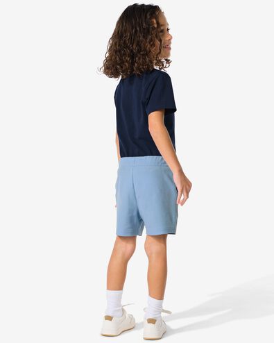 kinder korte broek wafel blauw 134/140 - 30781968 - HEMA