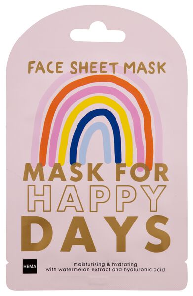 sheet gezichtsmasker rainbow - HEMA