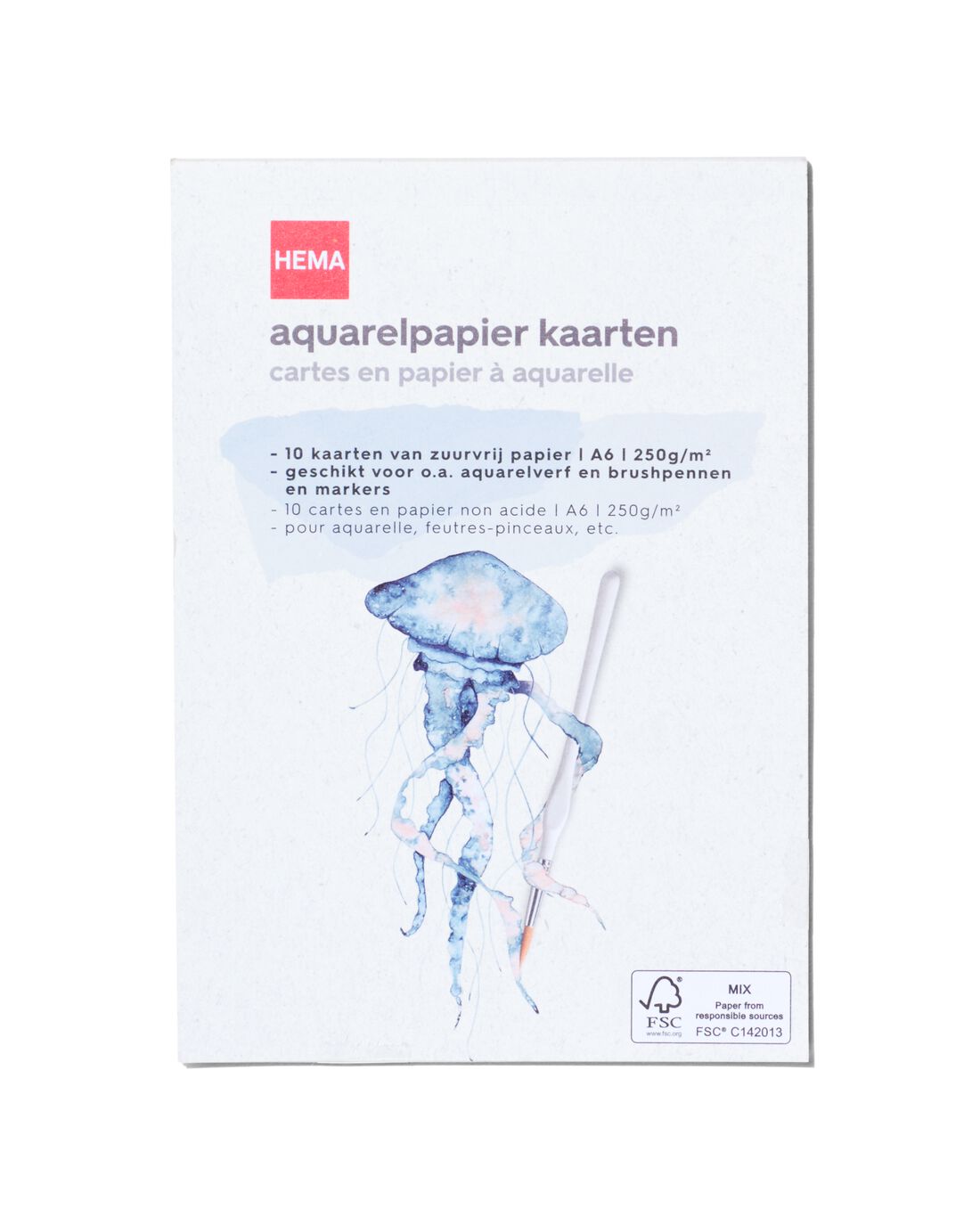 HEMA Kaarten Van Aquarelpapier A6