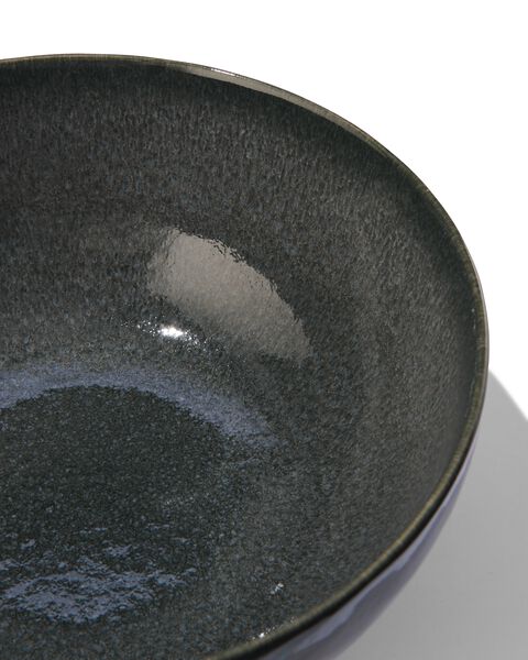 schaal - 26 cm - Porto - reactief glazuur - zwart - HEMA