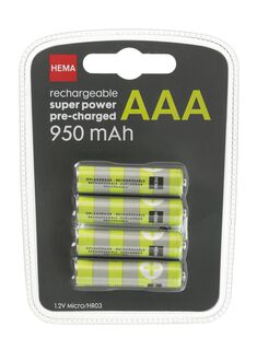 oplaadbare aaa batterijen kopen - HEMA
