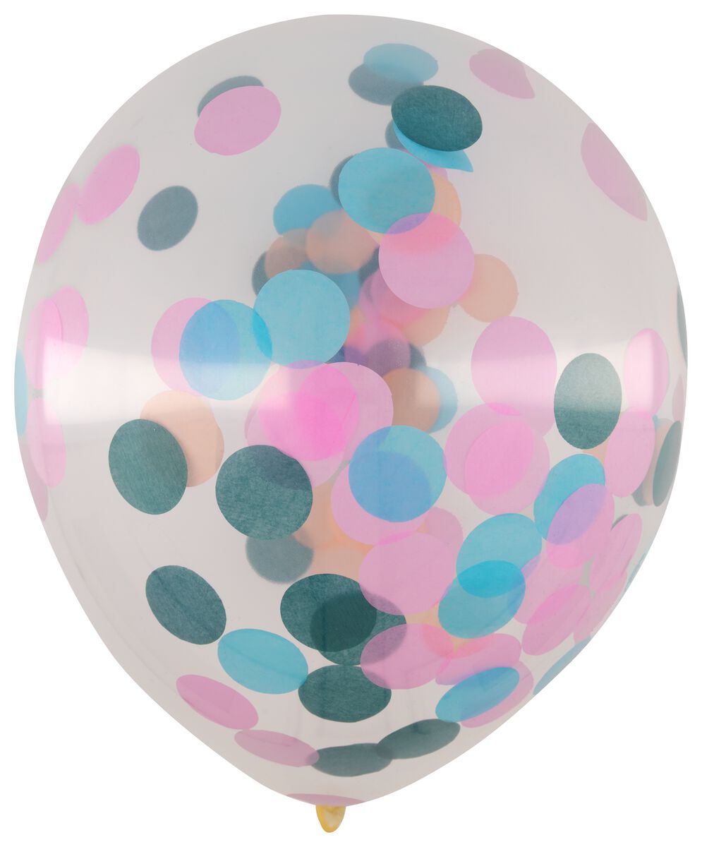 confetti ballonnen 30cm - 6 stuks - HEMA