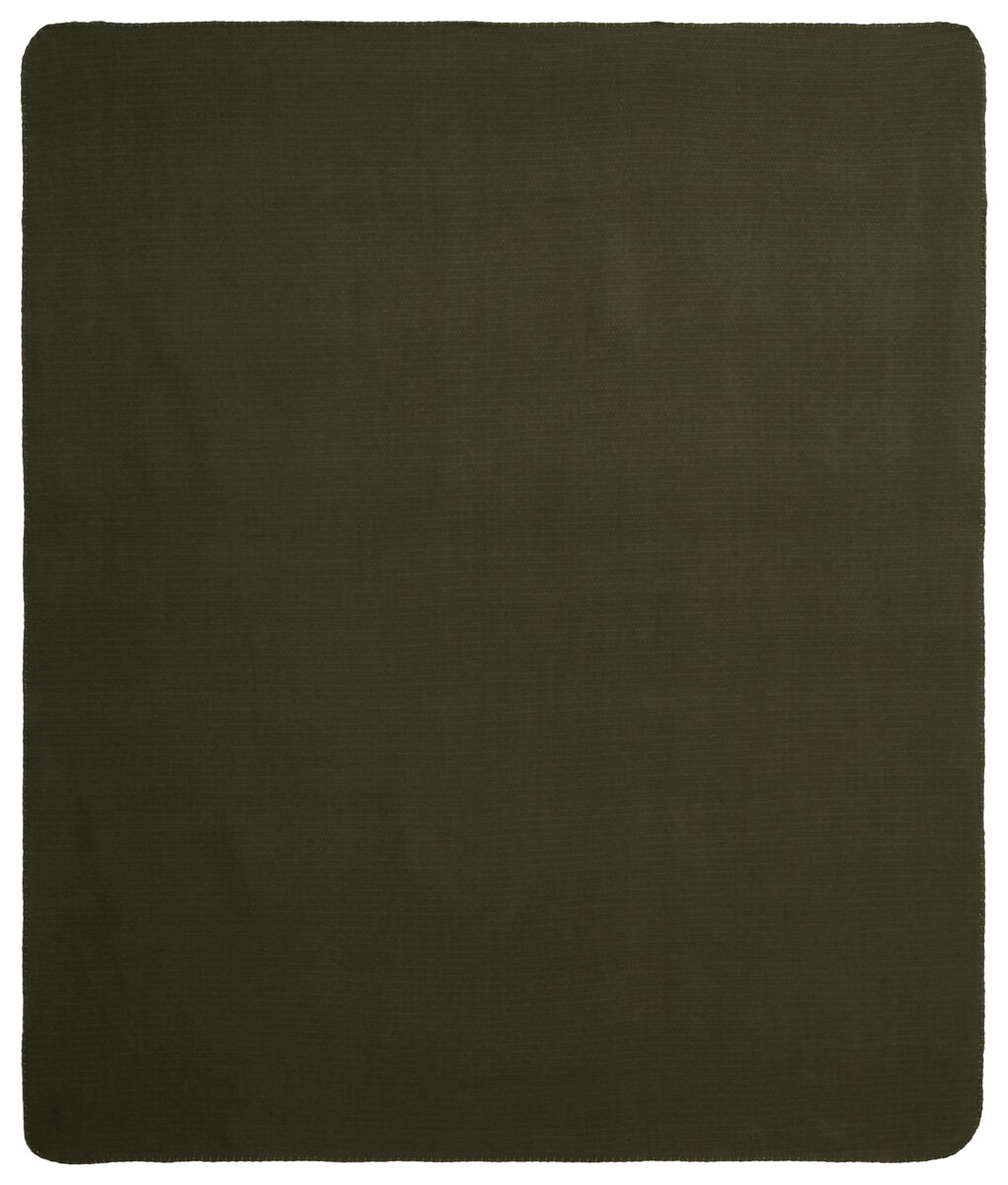 plaid fleece groen 130x150 - HEMA