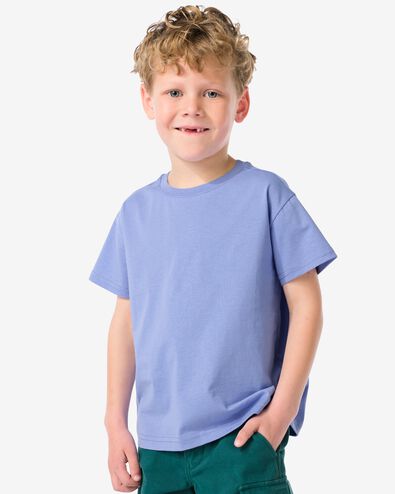 kinder t-shirt  paars 110/116 - 30791540 - HEMA