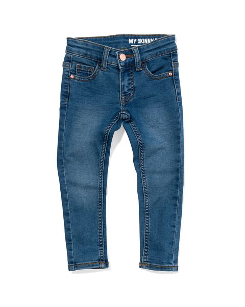 kinder jeans skinny fit middenblauw - HEMA