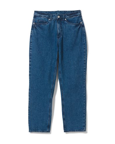 dames jeans straight fit middenblauw - HEMA