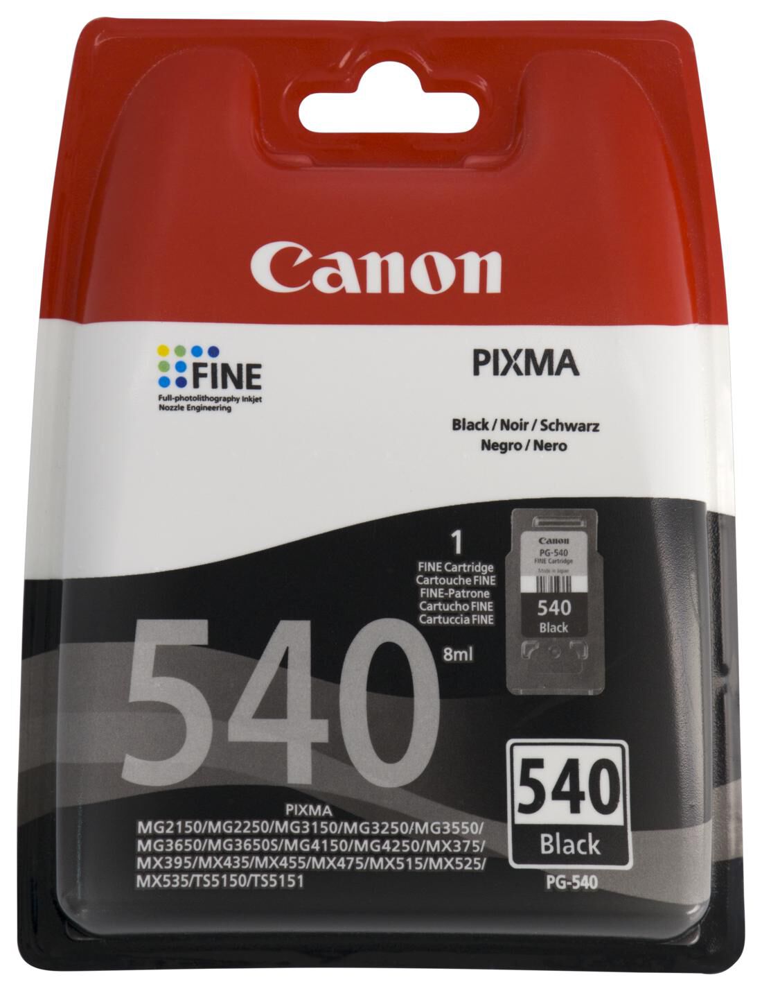 in tegenstelling tot gewicht vrijwilliger cartridge Canon PG-540 zwart - HEMA