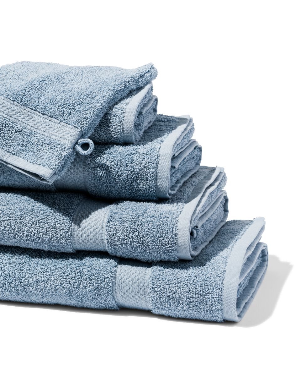 Ziekte Reis Rose kleur handdoeken - zware kwaliteit ijsblauw - HEMA