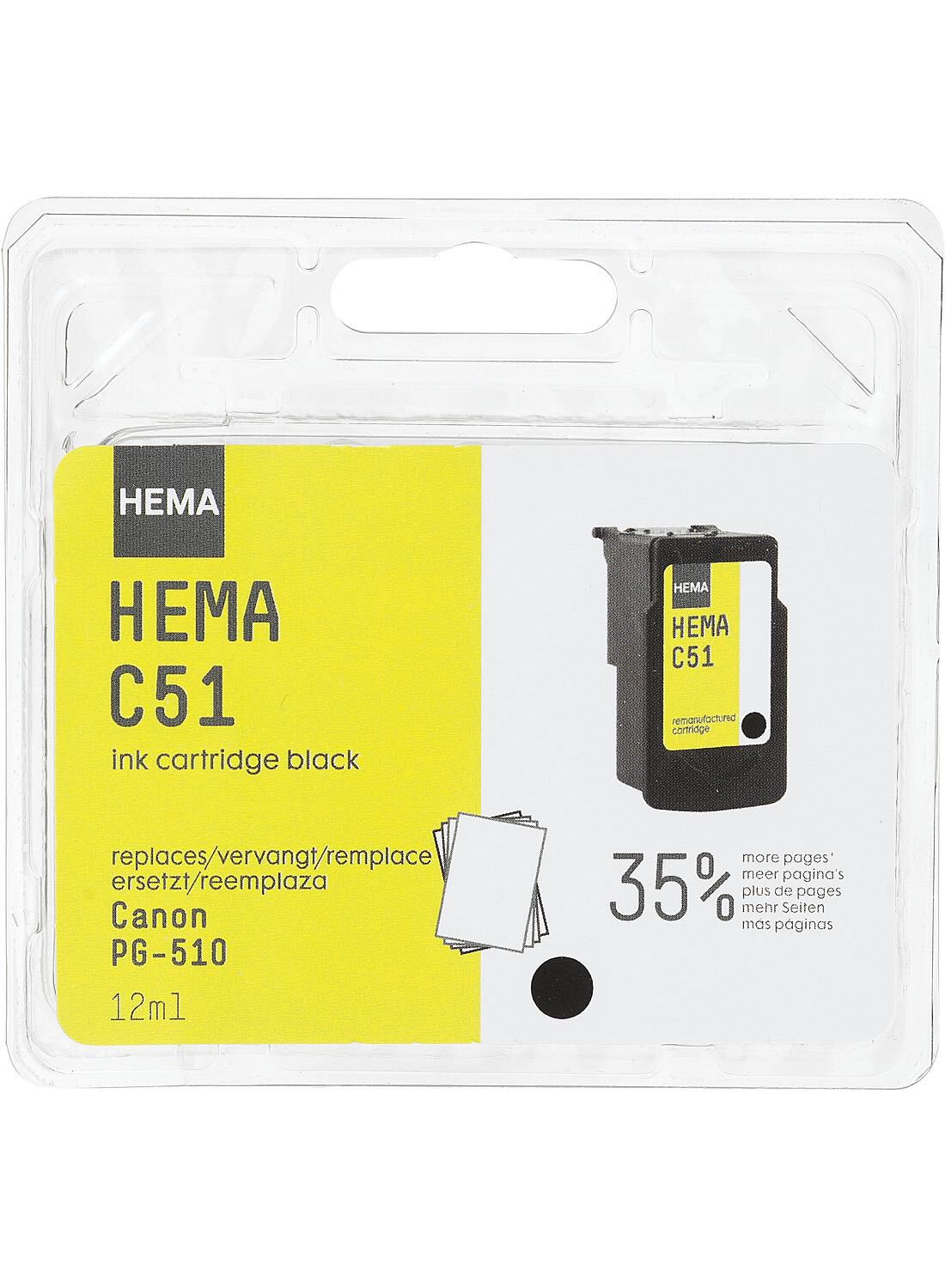 HEMA cartridge C51 voor de Canon PG-510 - HEMA