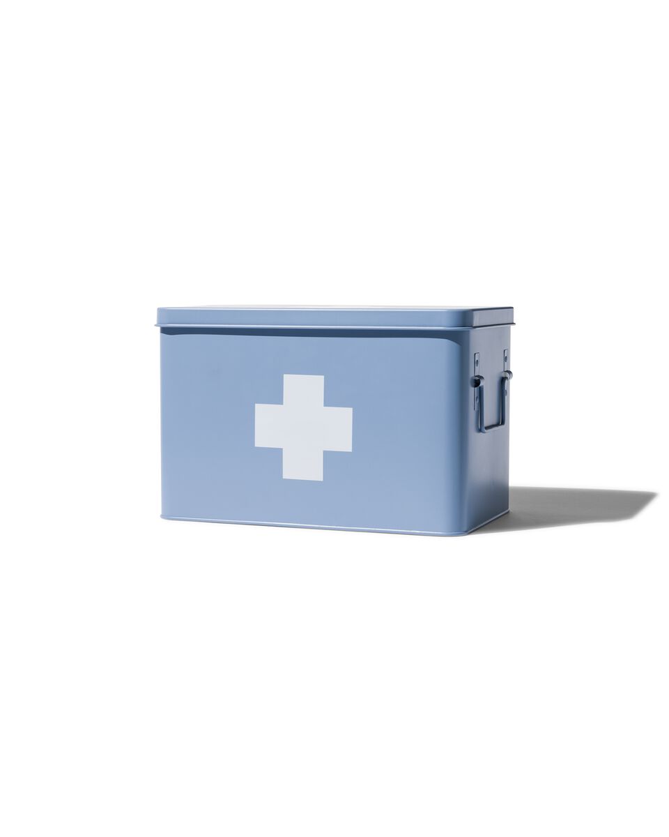 medicijnbox lichtblauw 18x31x20.5 - HEMA