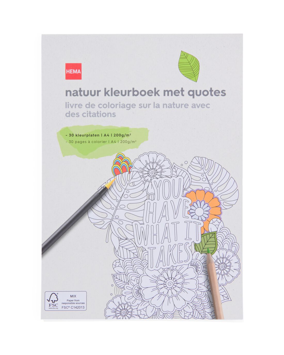HEMA Natuur Kleurboek Met Quotes