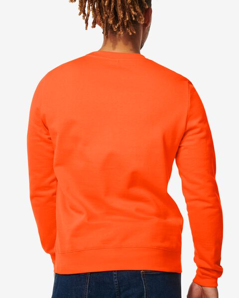 heren sweater oranje - HEMA