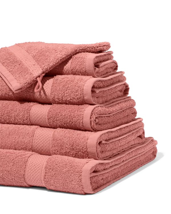 handdoeken - zware kwaliteit oudroze - HEMA