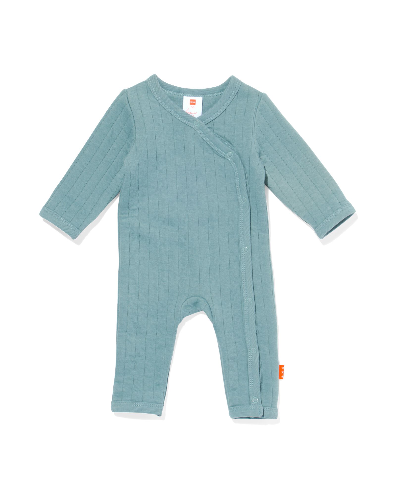 newborn jumpsuit padded blauw - HEMA