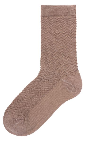 Schelden exegese Beperken dames sokken met katoen - 5 paar bruin - HEMA