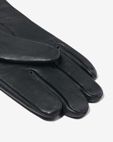 dames handschoenen met touchscreen leer - HEMA
