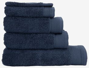 handdoeken - hotel extra zwaar donkerblauw - HEMA