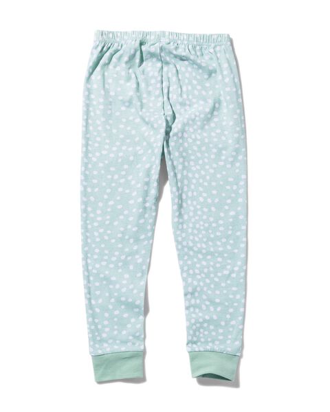 kinder pyjama fleece/katoen luiaard lichtgroen - HEMA