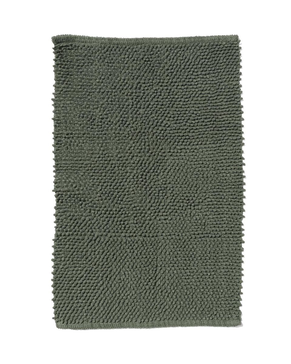 badmat 50x80 chenille groen - HEMA
