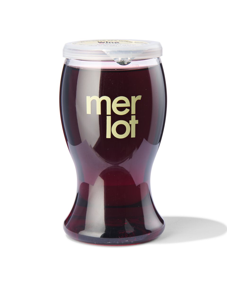 wine in cup merlot 187ml - HEMA