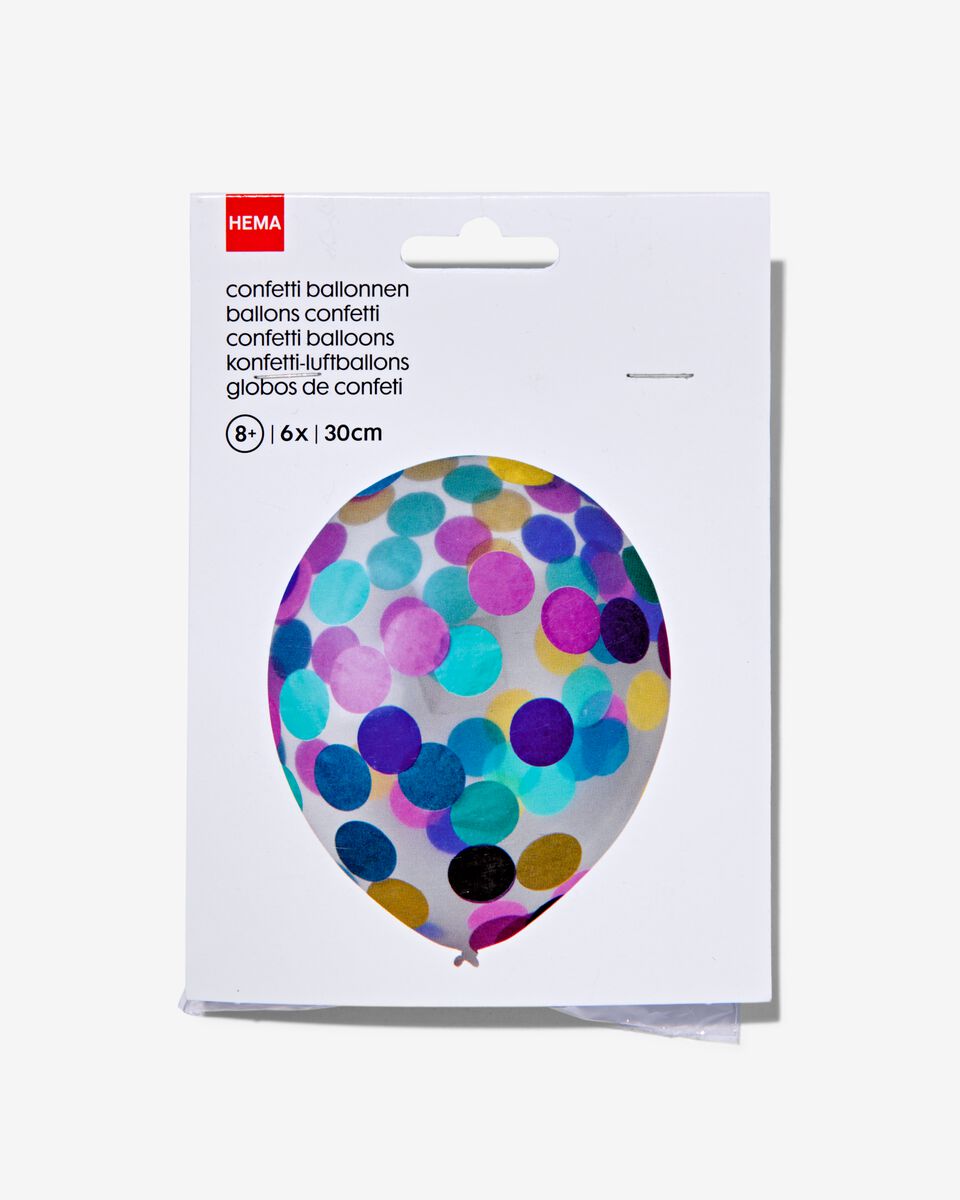 Bij Monopoly Wat mensen betreft confetti ballonnen - 6 stuks - HEMA