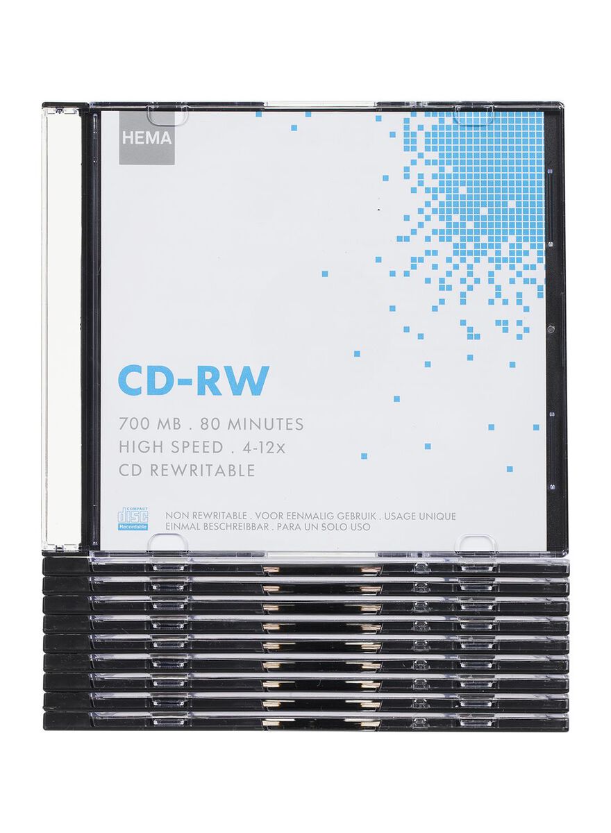 cd-rw 700MB - 10 stuks - HEMA