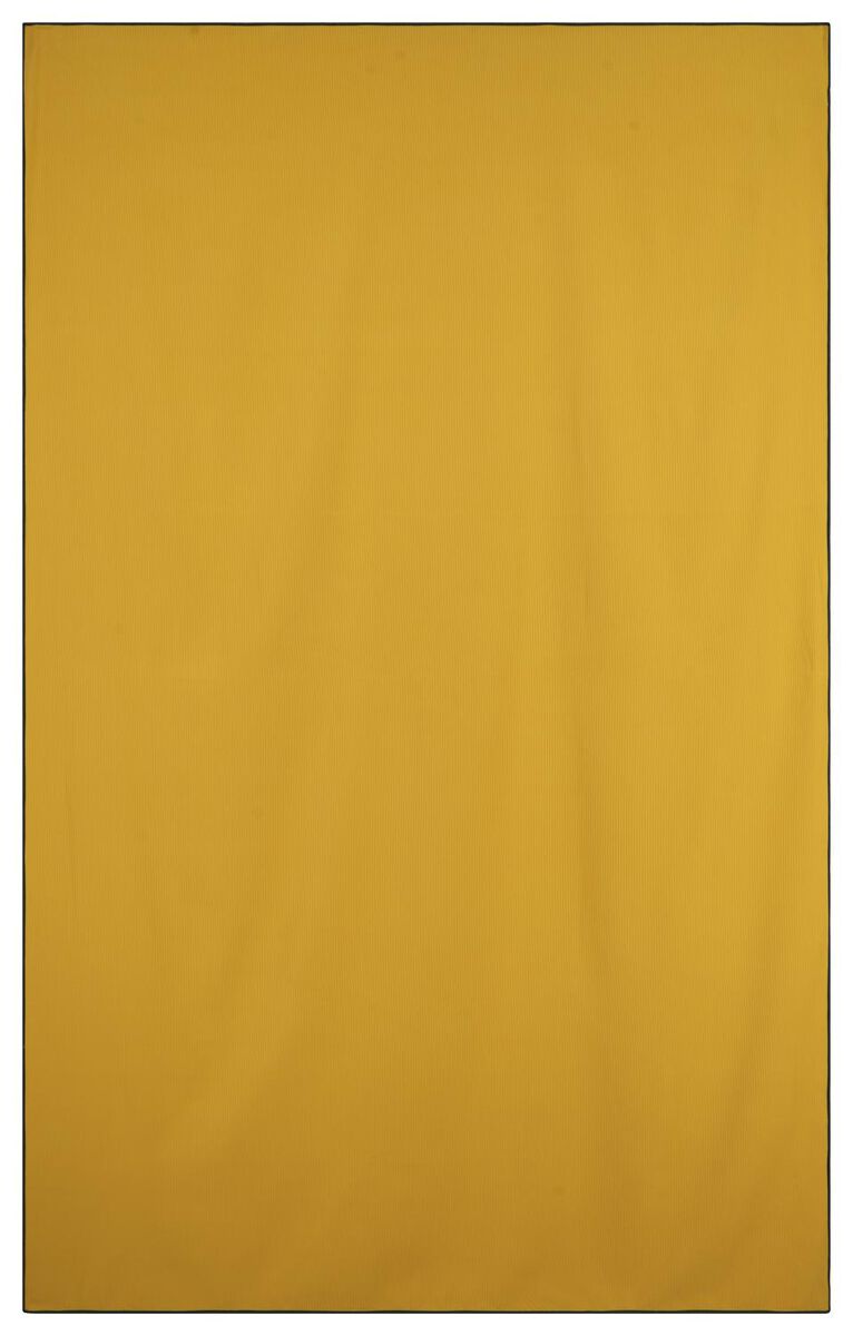 handdoek microvezel 110x175 ribbels okergeel - HEMA