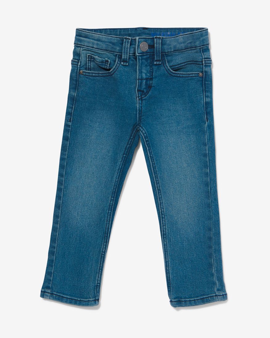kinder jeans regular fit middenblauw - HEMA