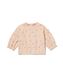 baby sweater rib bloemen zand 62 - 33001051 - HEMA