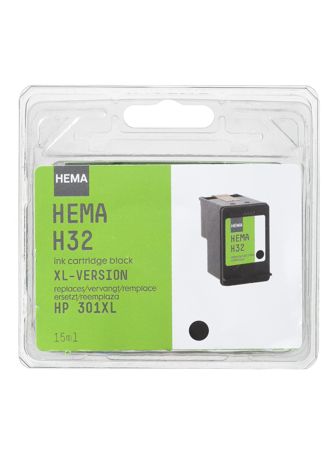 HEMA cartridge H32 voor de HP301 XL zwart - HEMA