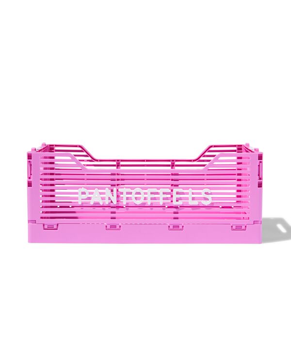klapkrat letterbord recycled S roze roze S  20 x 30 x 11,5 - 39810404 - HEMA