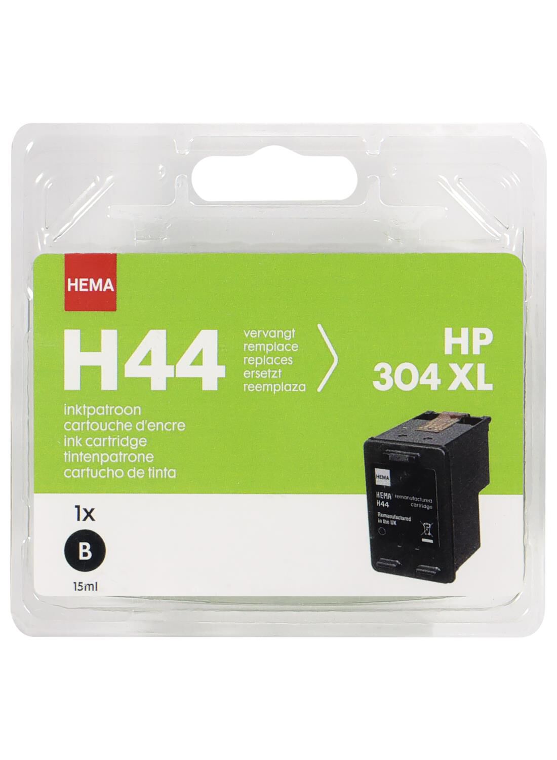 HEMA H44 zwart vervangt HP 304XL zwart - HEMA