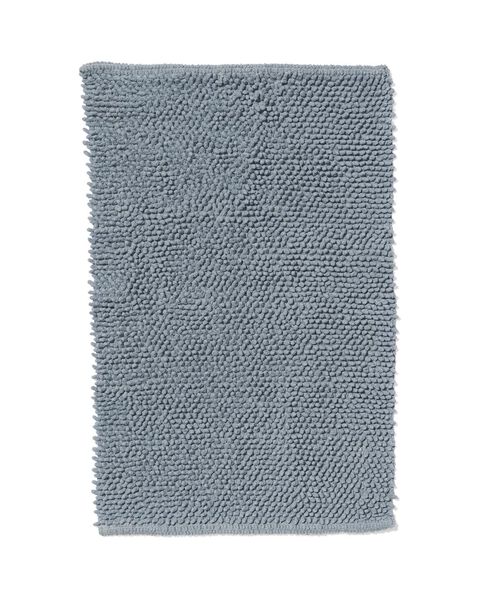 badmat 50x80 chenille ijsblauw - HEMA