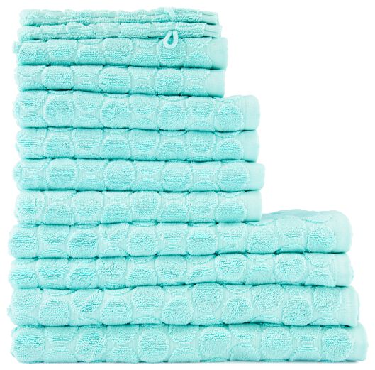 handdoeken - zware kwaliteit - gestipt mintgroen - HEMA