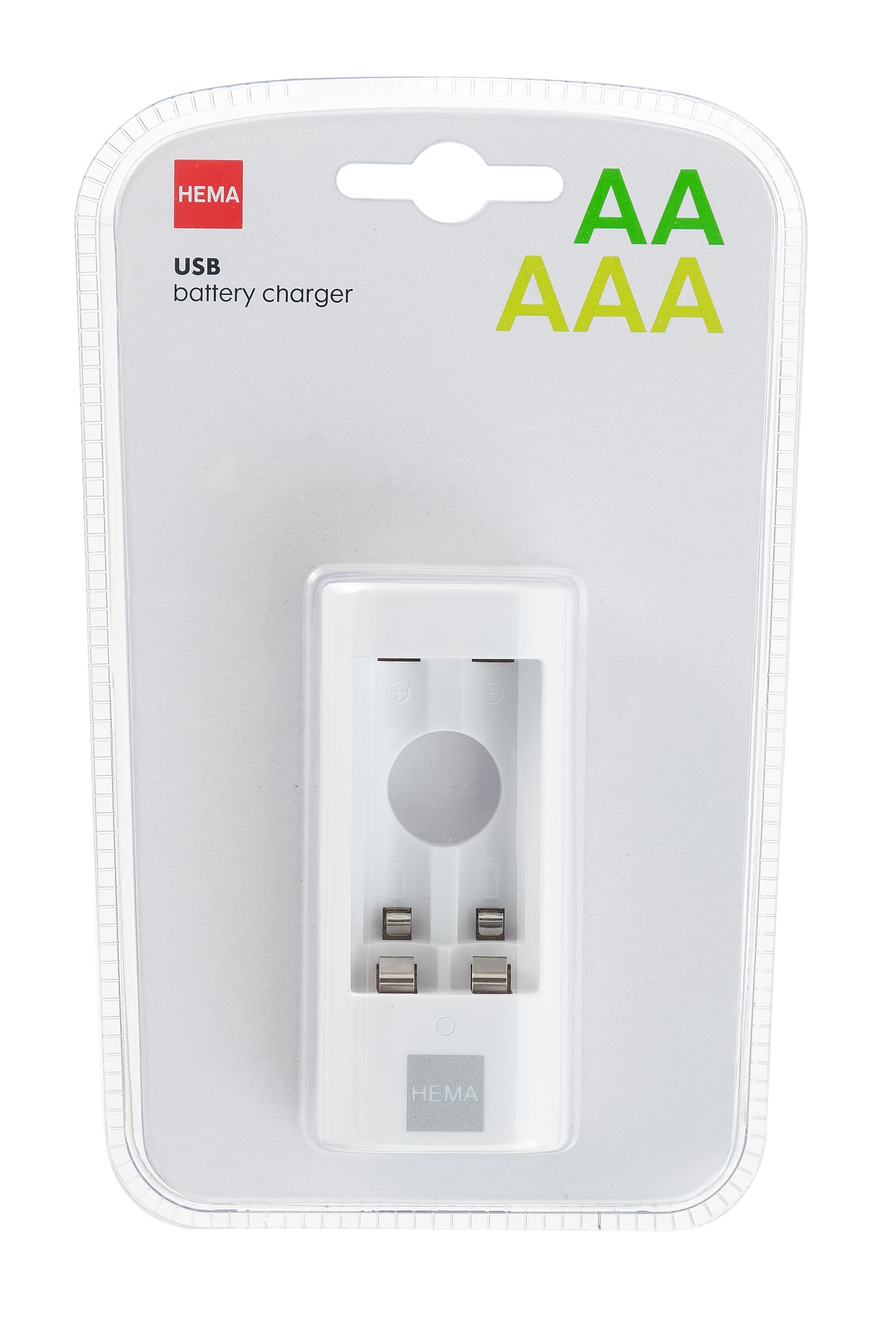 USB batterijlader voor AA of AAA batterijen - HEMA