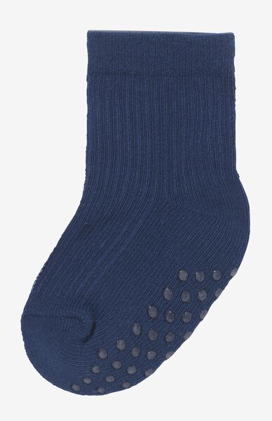 baby sokken met katoen - 5 paar blauw - HEMA
