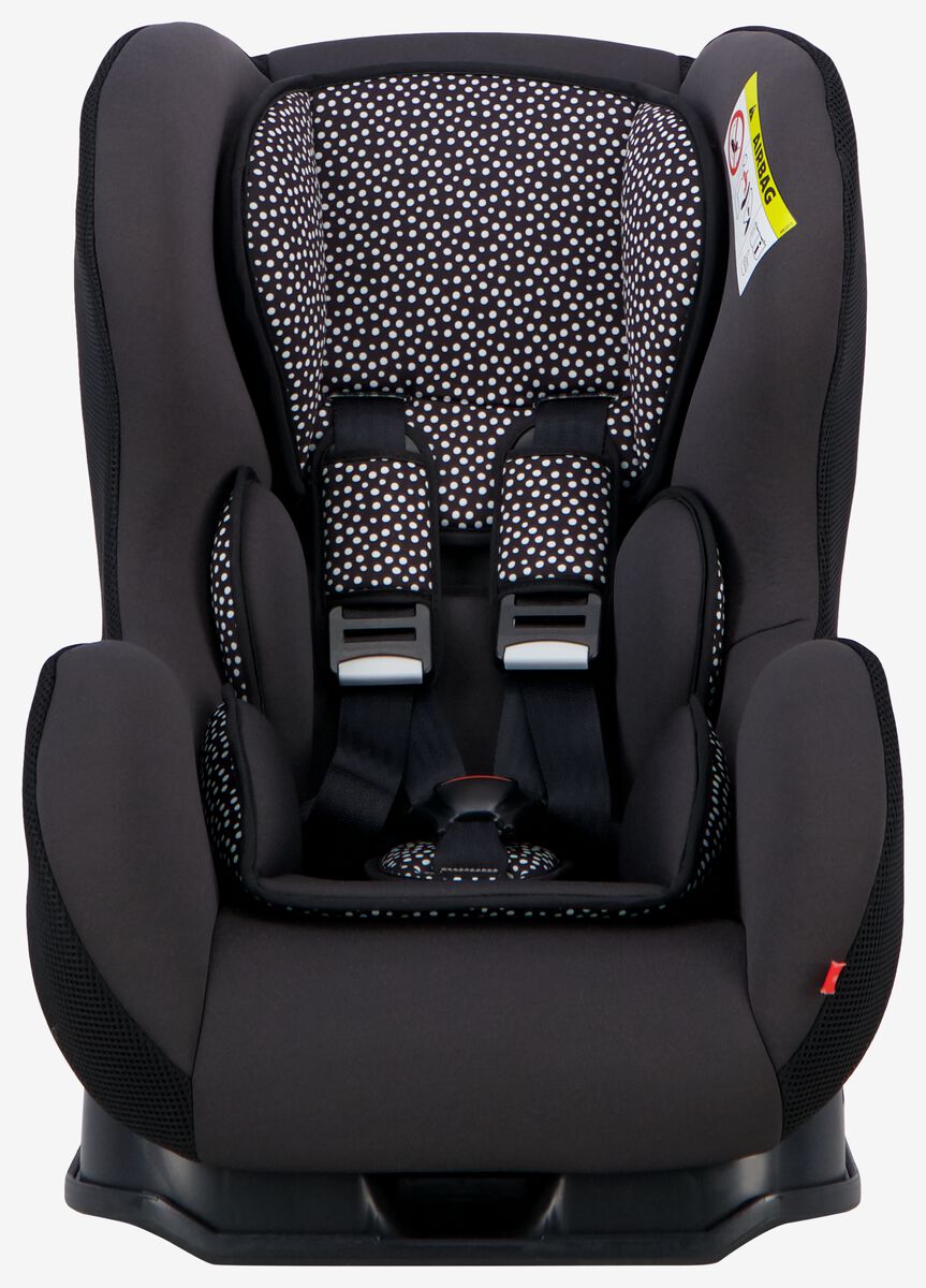 autostoel baby 0-25kg zwart/witte stip - HEMA