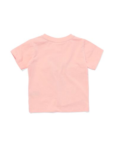 baby t-shirt bloem perzik 62 - 33043751 - HEMA