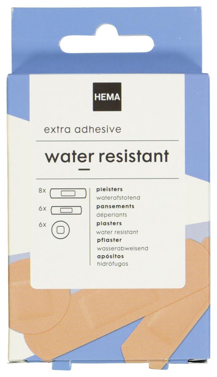 Integraal mild Assortiment waterafstotende pleisters - HEMA