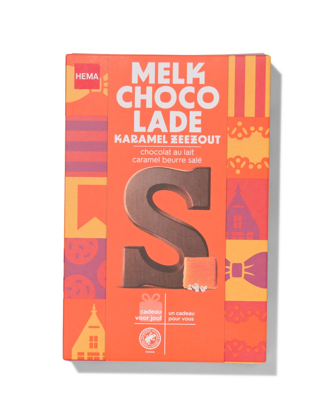 HEMA Chocoladeletter Melk Karamel Zeezout S 135gram