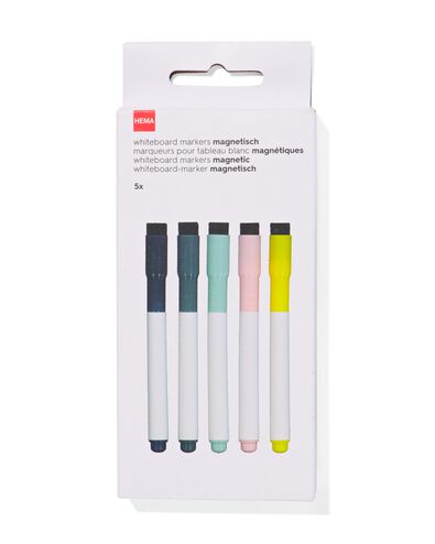 whiteboard markers magnetisch - 5 stuks - 14501491 - HEMA