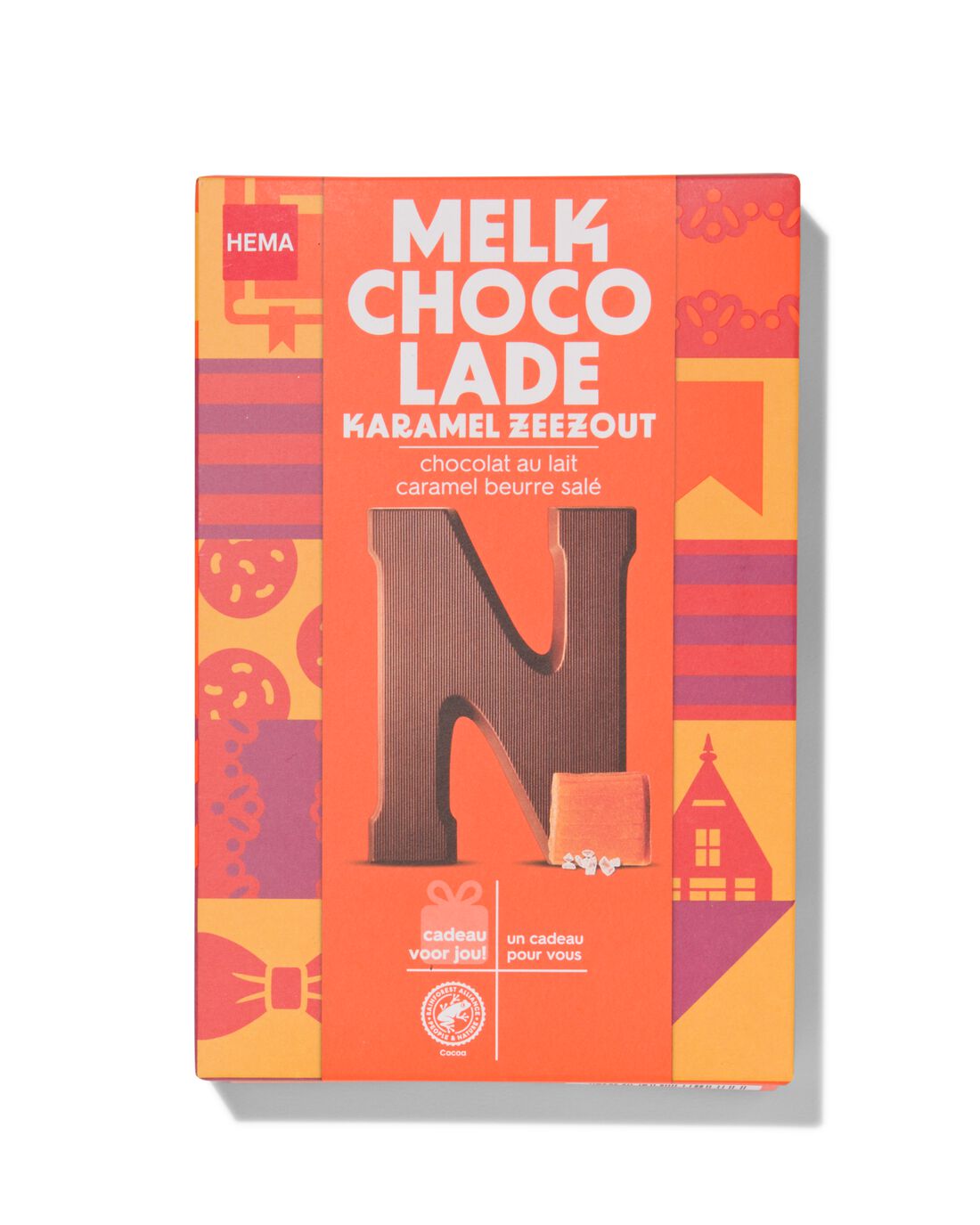 HEMA Chocoladeletter Melk Karamel Zeezout N 135gram