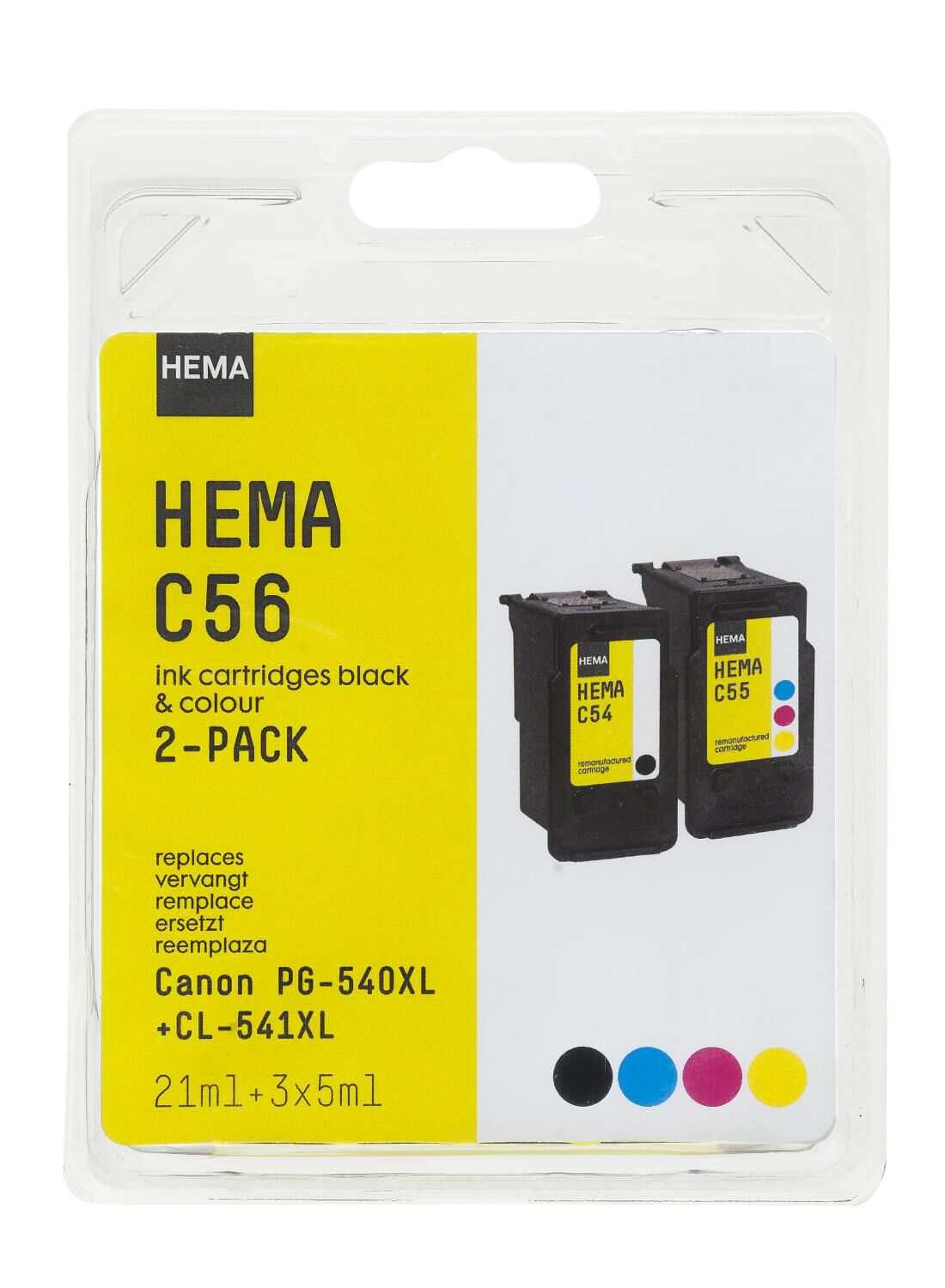 HEMA cartridge C56 voor de Canon PG-540XL + CL-541XL - HEMA