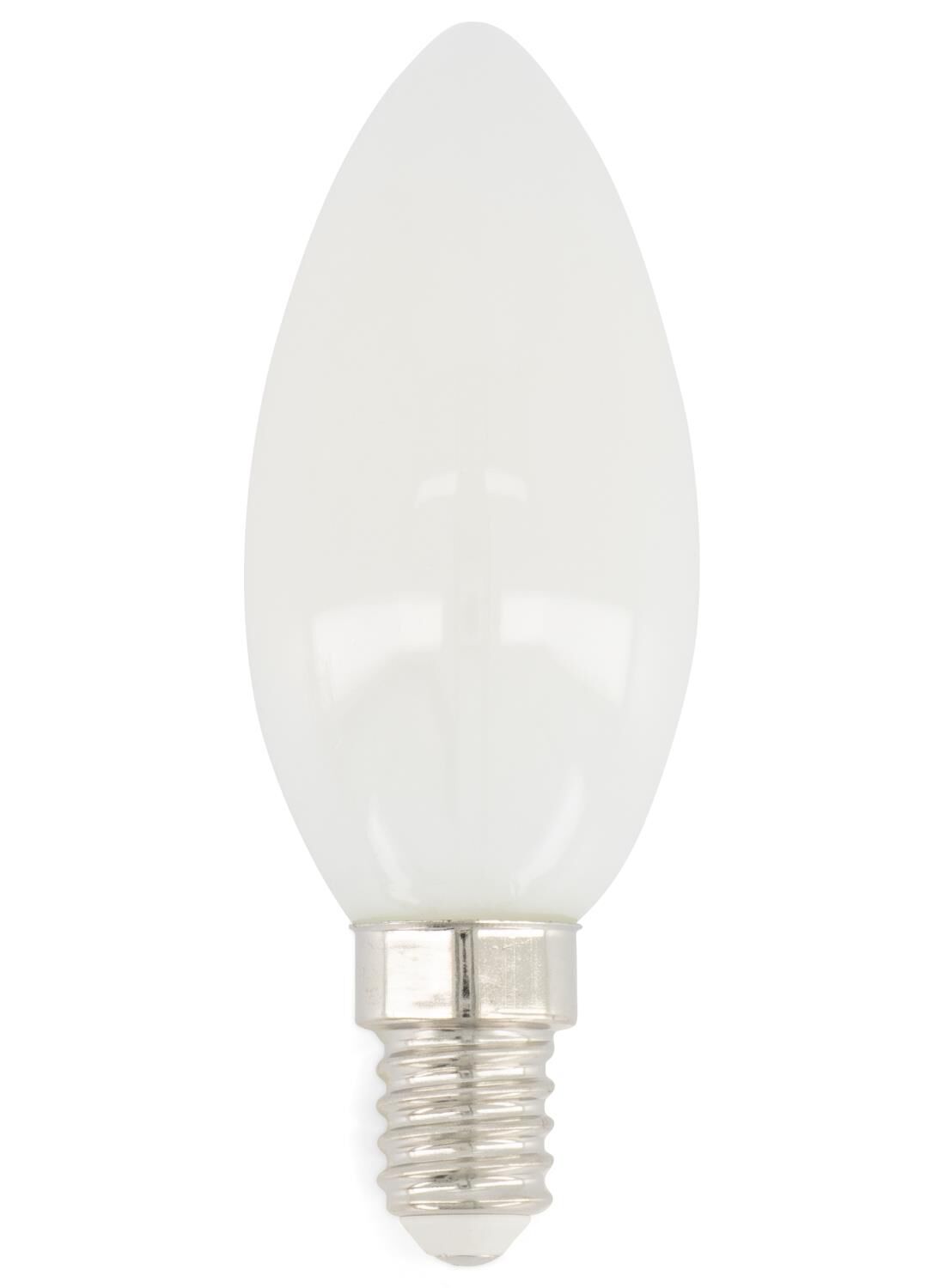 HEMA LED Lamp 40W - 470 Lm - Kaars - Mat (wit) - wit