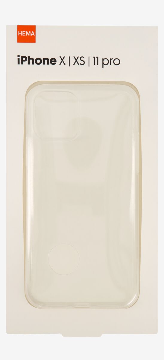 melk Bakken handboeien softcase iPhone X/XS/11pro transparant - HEMA
