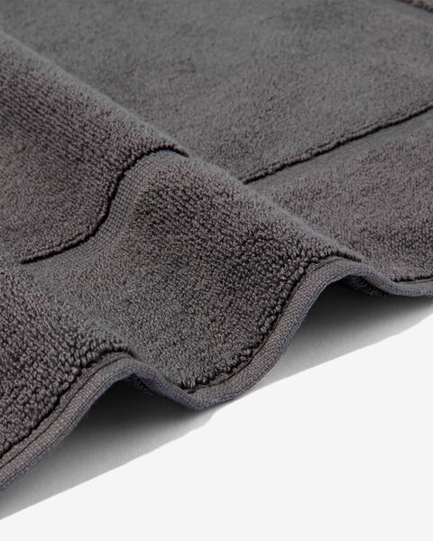 badmat 50x80 zware kwaliteit donkergrijs - HEMA