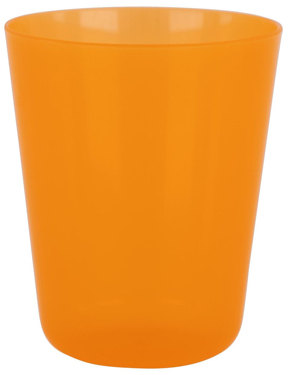 plastic bekers herbruikbaar Ø7.5x9 oranje - 4 stuks - HEMA