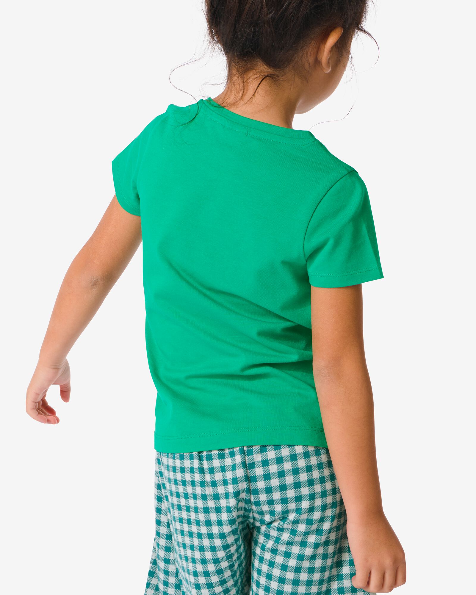 kinder t-shirt biologisch katoen groen 86/92 - 30832360 - HEMA