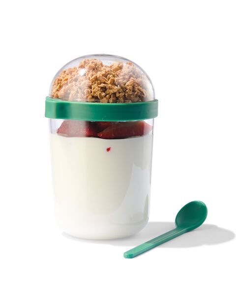 Kiezelsteen Autonoom som yoghurt to go beker 500ml groen - HEMA